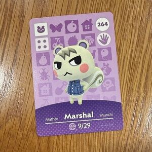 Marshal - Animal Crossing amiibo card